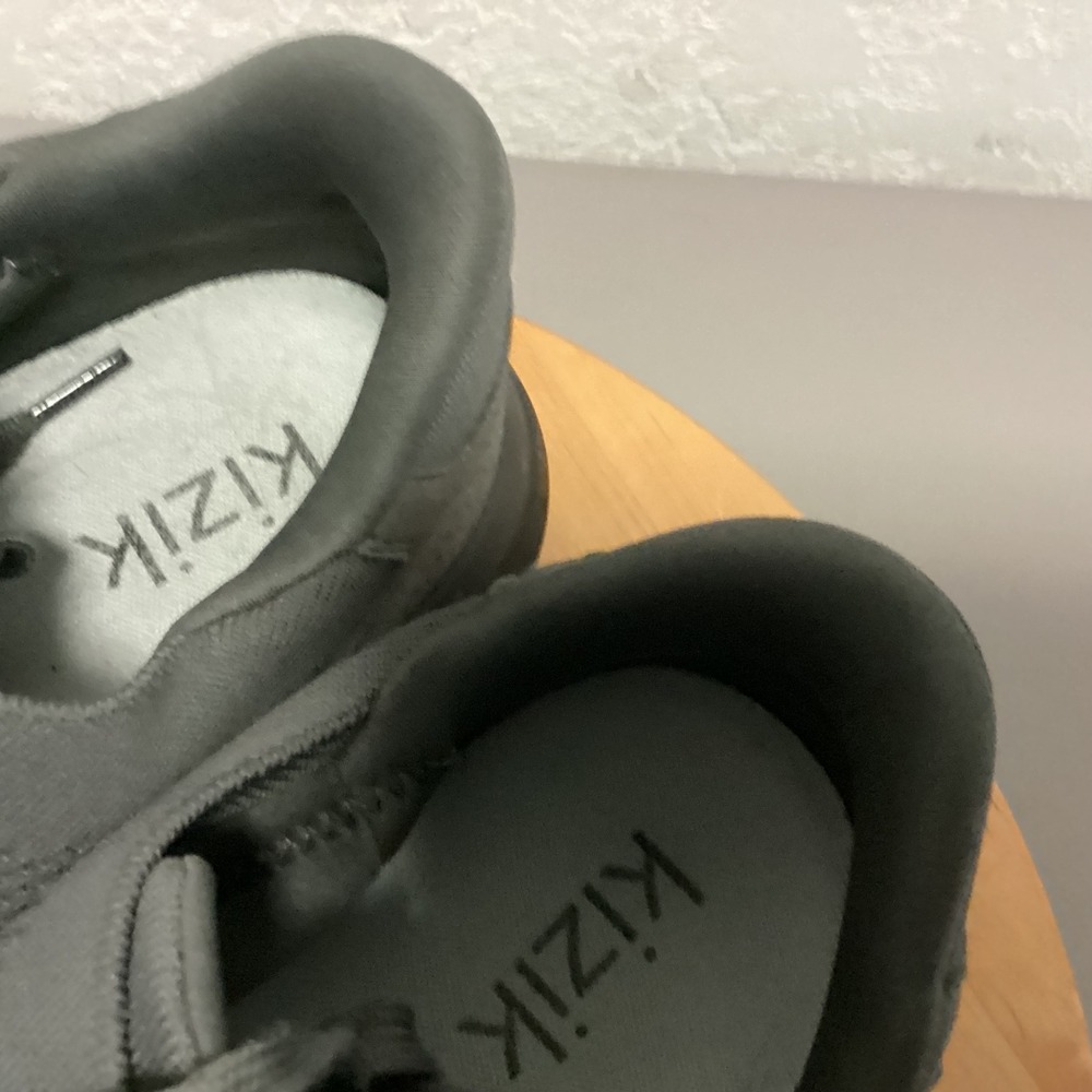 Kizik Men's Grey Wide‎ Fit Slip On Sneakers Shoes Size 13.5 Wide Lace-up Comfort - Picture 3 of 12